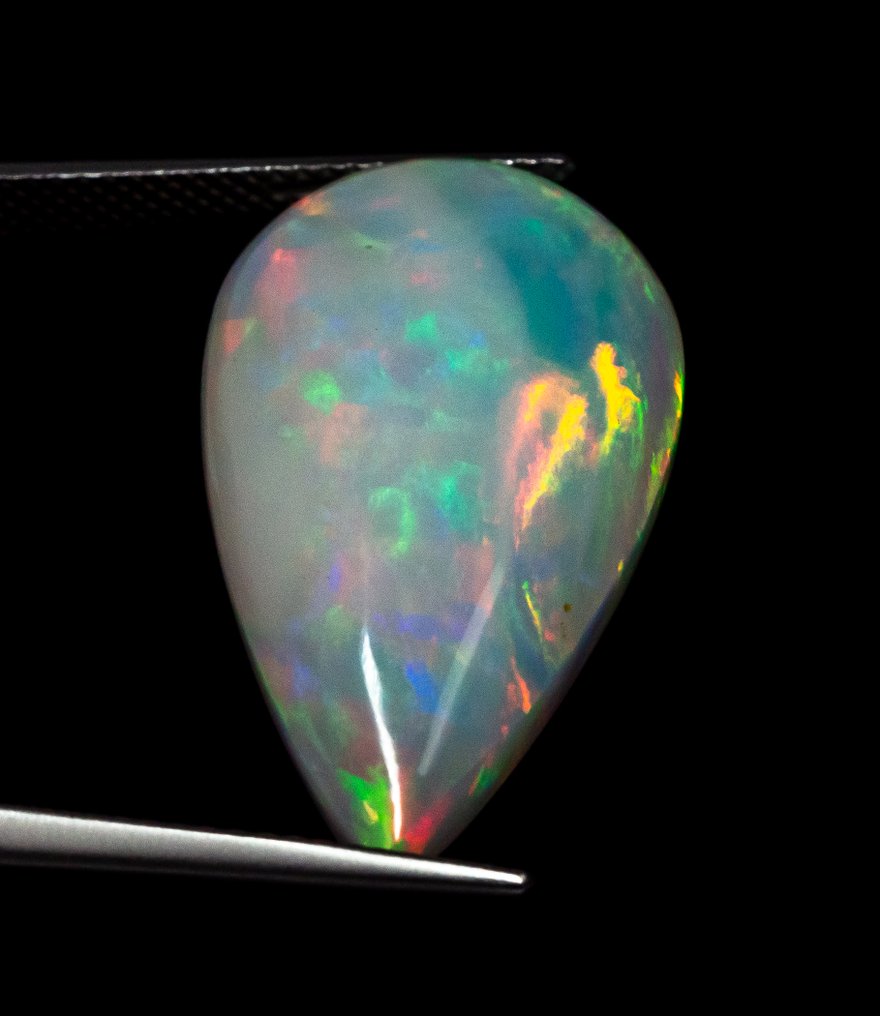 χωρίς τιμή ασφαλείας Οπάλιο  - 20.71 ct - Gem Report Antwerp (GRA) - Λευκός 'Παραλλαγή Χρωμάτων' #3.2