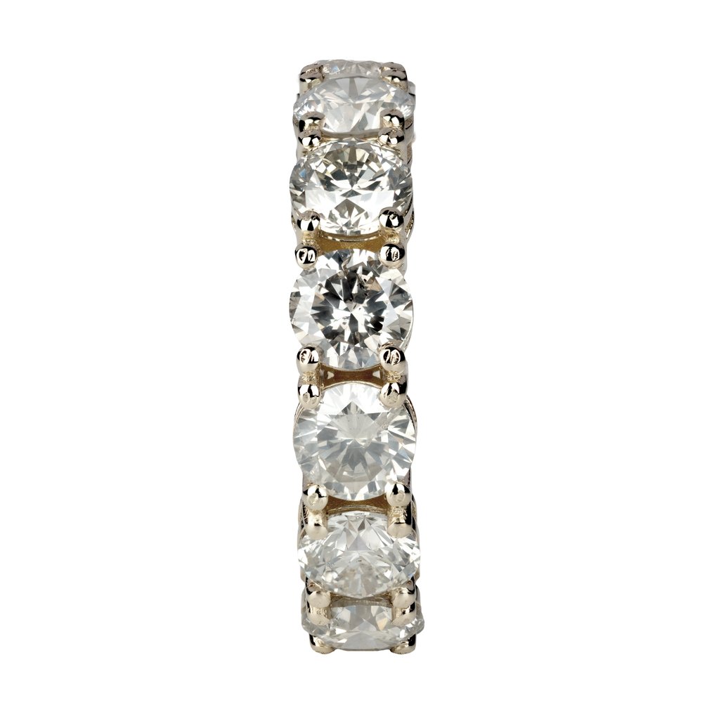 No reserve price - Ring - 14 kt. Yellow gold -  5.79ct. tw. Diamond (Natural) - F-I COLOR VS2-I1 #3.2