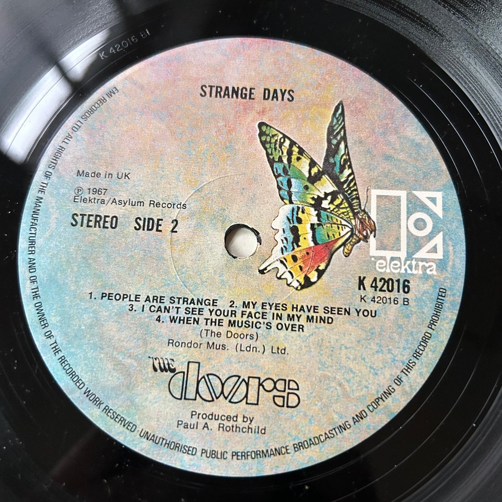 Doors - Strangers Days [U.K. Pressing] - Single Vinyl Record - 1970 #3.2