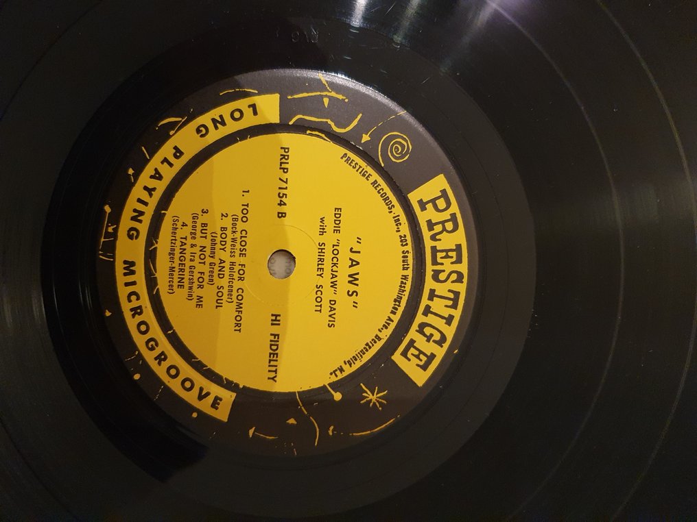 Eddie Lockjaw Davis - Jaws - LP - 1st Pressing - 1959 #3.2