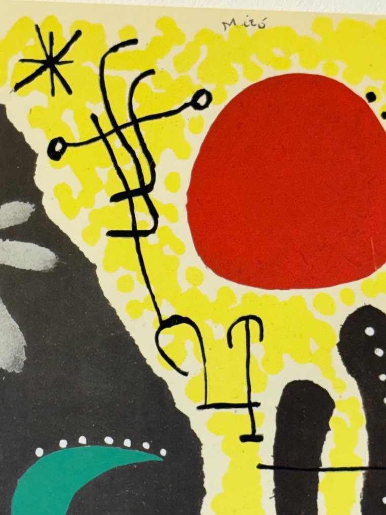 Joan Miro (1893-1983) - Papier collé, 1955 #3.2