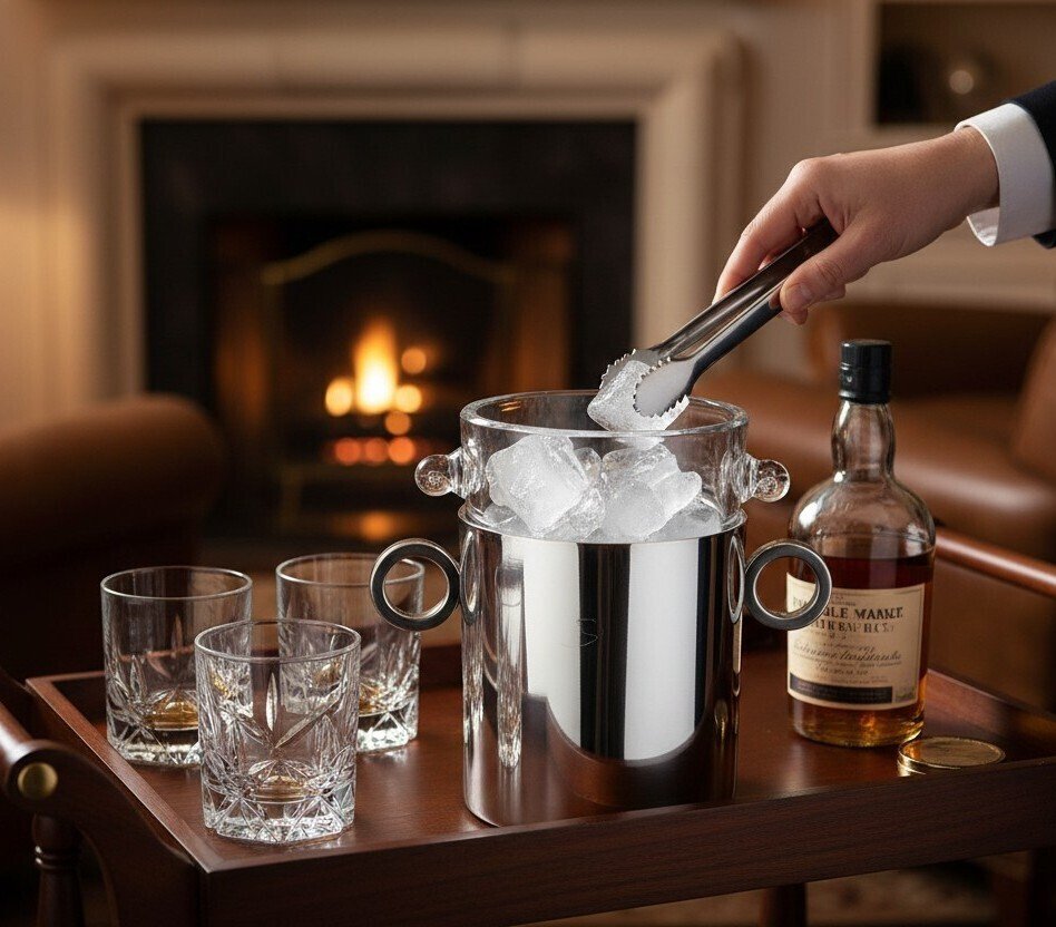 Padova Argenti - Jääkulho - Hopeapinnoitettu, Lasi #1.0