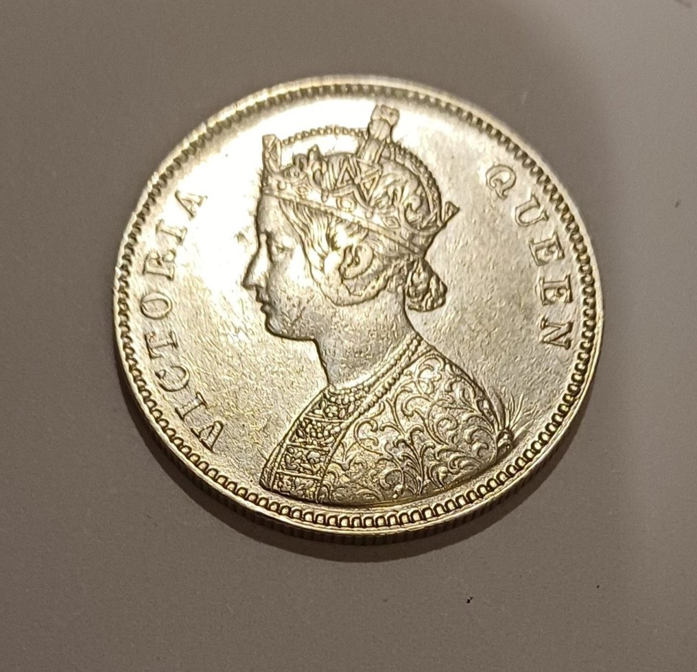 英屬印度. 維多利亞. 1 Rupee 1862  (沒有保留價) #2.1
