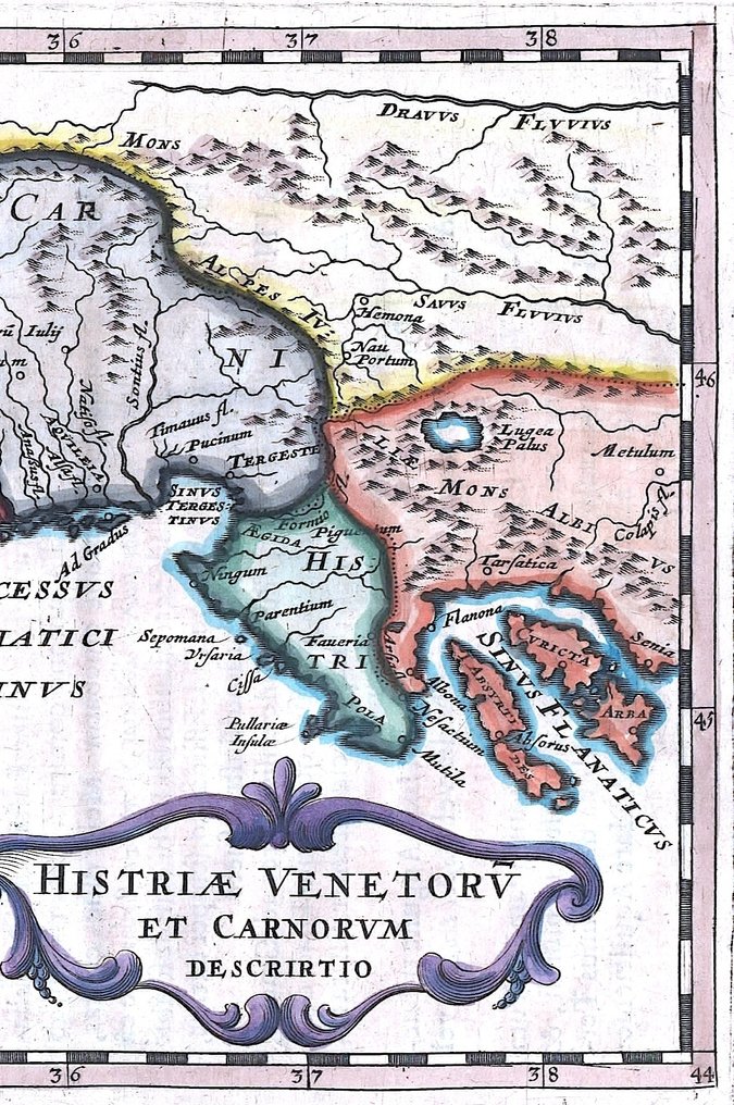 義大利 - 弗留利-威尼斯朱利亚、克罗地亚、威尼托; P. Briet - Histriae Venetorv et Carnorum - 1649 #2.1