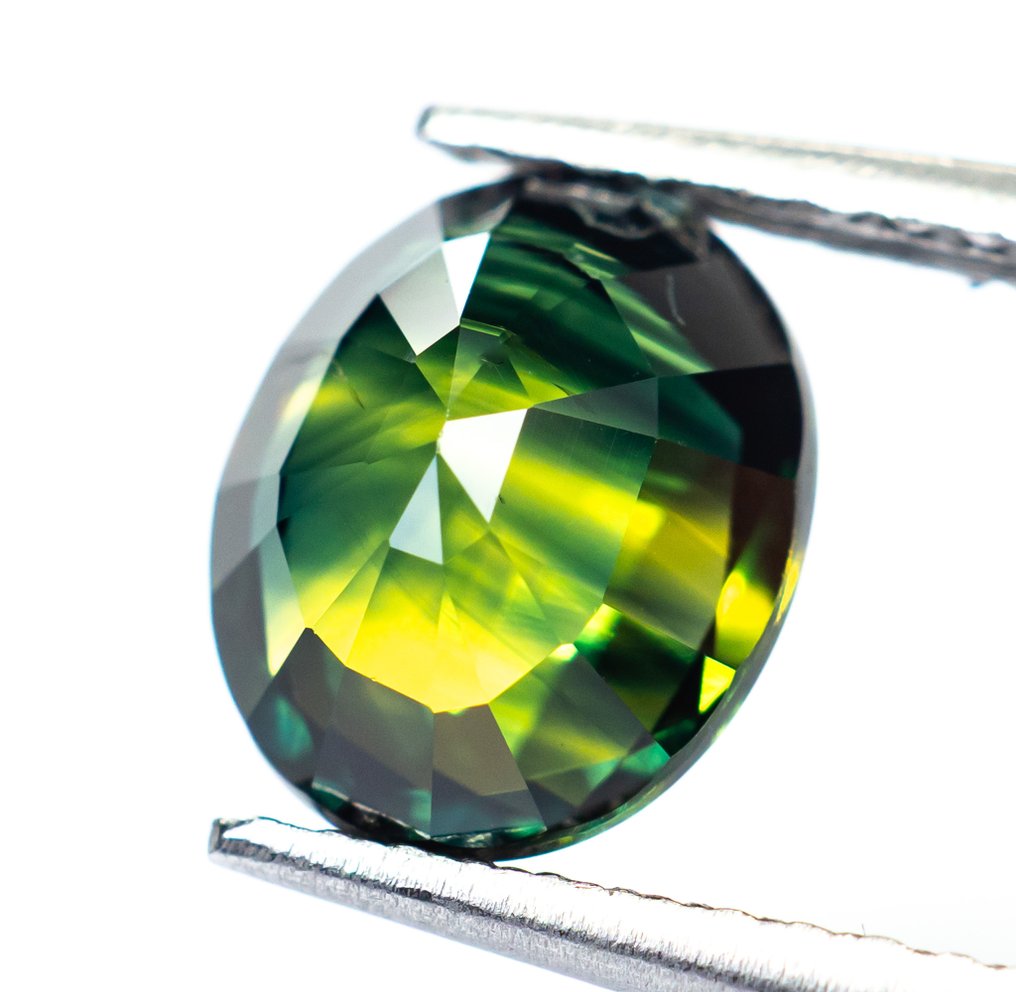 χωρίς τιμή ασφαλείας Ζαφείρι  - 2.59 ct - Bellerophon Gemlab - Βαθύ μπλε-πράσινο #4.3