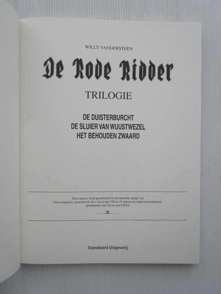De Rode Ridder - De rode ridder trilogieën 5 b - auteursexemplaar - 1 Album - First edition - 2012 #1.0