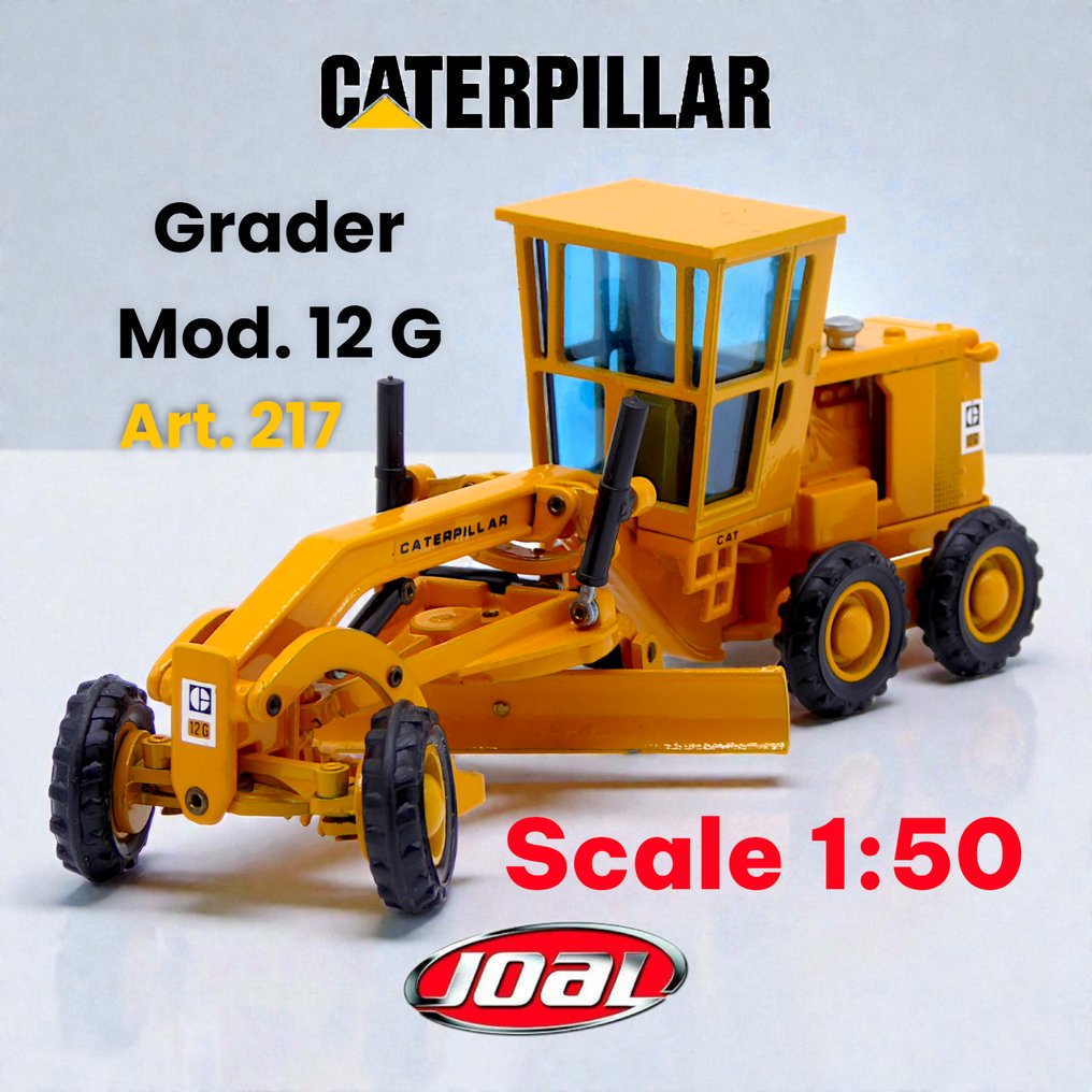 Joal Art. 217 - Scale 1:50 - Model truck - Caterpillar Grader Mod. 12G - OUT OF STOCK! #1.0