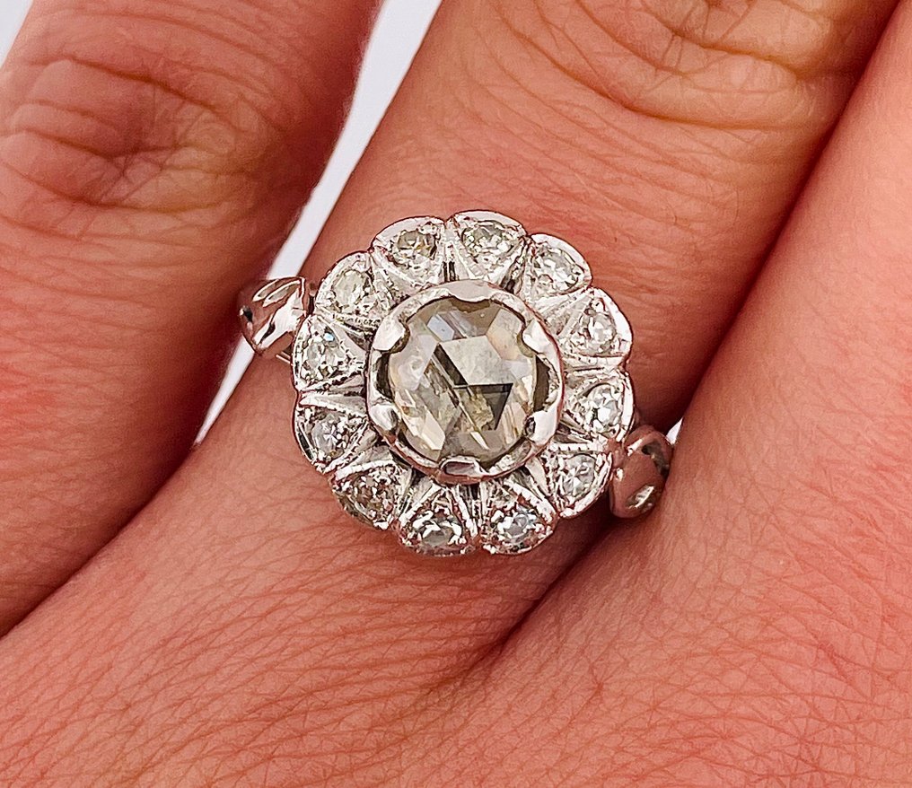 Gyűrű Platina Gyémánt (Természetes) #4.3