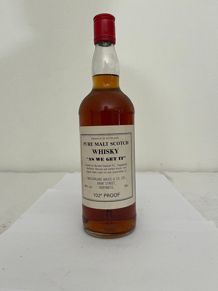Macallan-Glenlivet As We Get It 102 proof - Macfarlane Bruce & Co.  - b. 1980s - 75cl #1.0