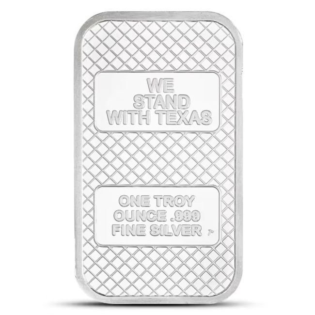 5 Troy Ounce - Sølv 999 - 5 x 1 oz Texas Don't Tread on Me 999 Fine Silver Bar (In capsule) #2.1