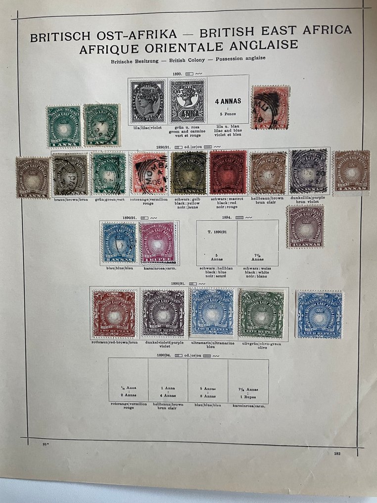 Brit Kelet-Afrika - Részlet egy régi Generalsammlung-ból. #1.0