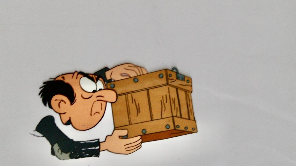 " THE SMURFS " - PEYO - Cel di produzione originale dell'animazione - with COA - Die Schlümpfe - 1981 #2.1