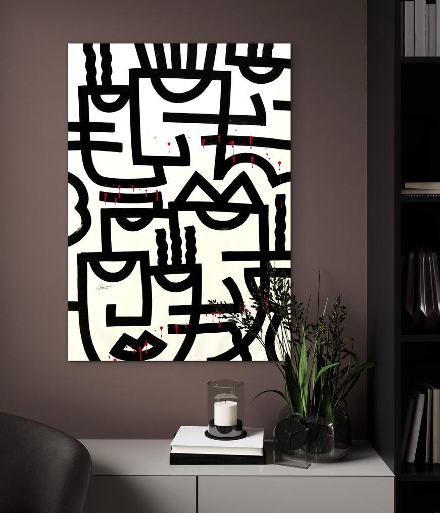 Bamèr - Sharp words - (XL), (unique work) #2.1