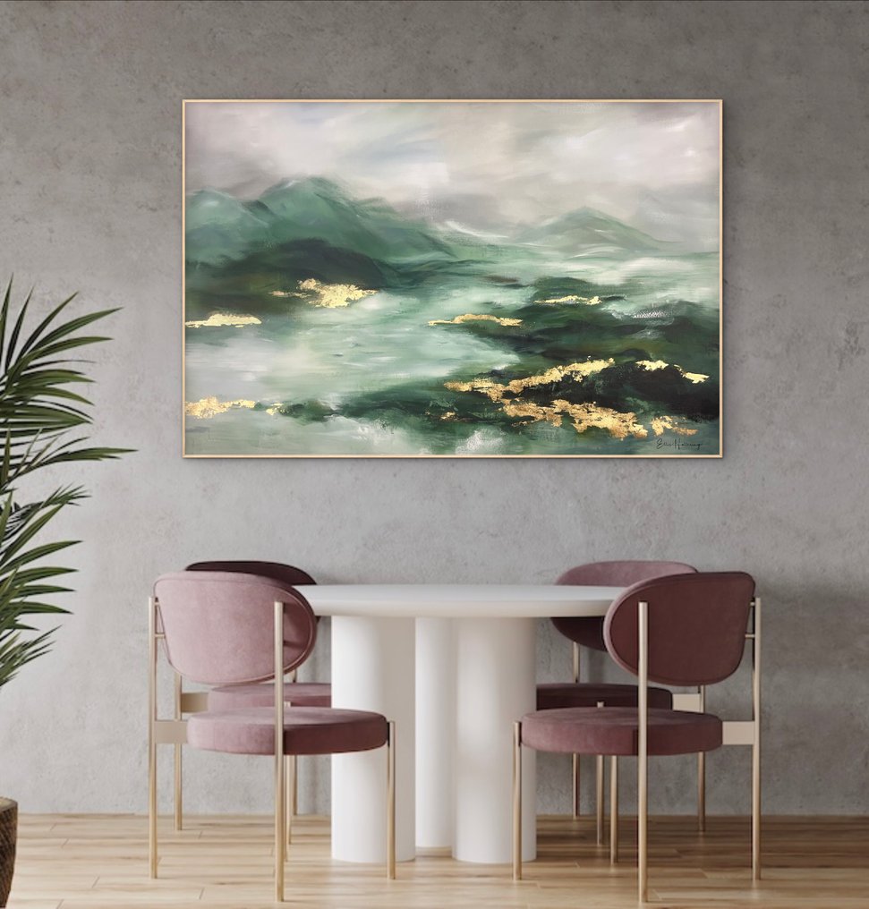Ellis Hollering - Emerald Mist - XXL Abstract landscape #1.0