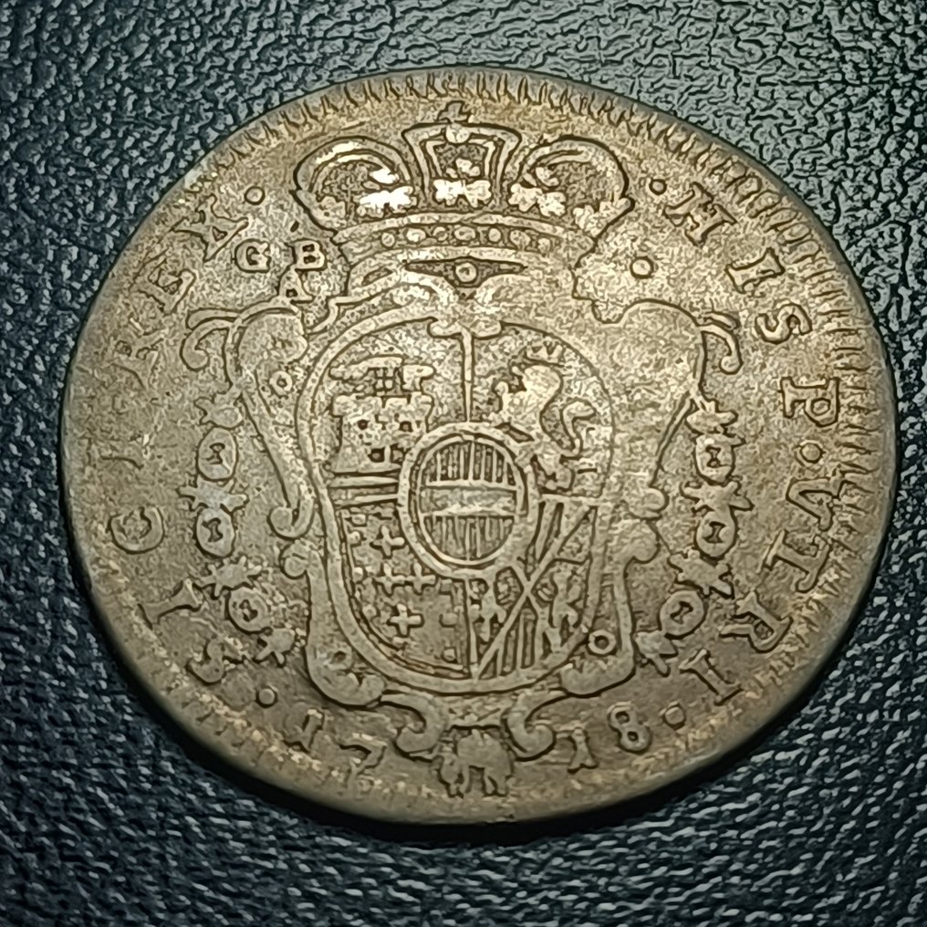 Italy, Kingdom of Naples Carlo VI d'Asburgo (1711-1740). Tari 1718  (No reserve price) #1.0