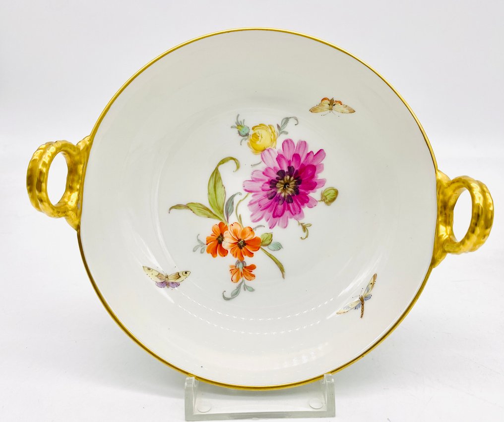 KPM Berlin - 盘子 (3) - Ringschalen mit Blüten - 瓷 #2.1