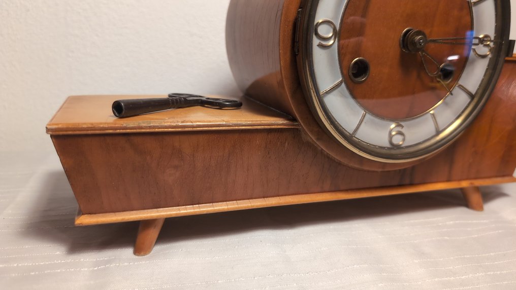 Ceas - Lemn, Alamă - 1940-1950 - Juba Pendule asimetric #2.1