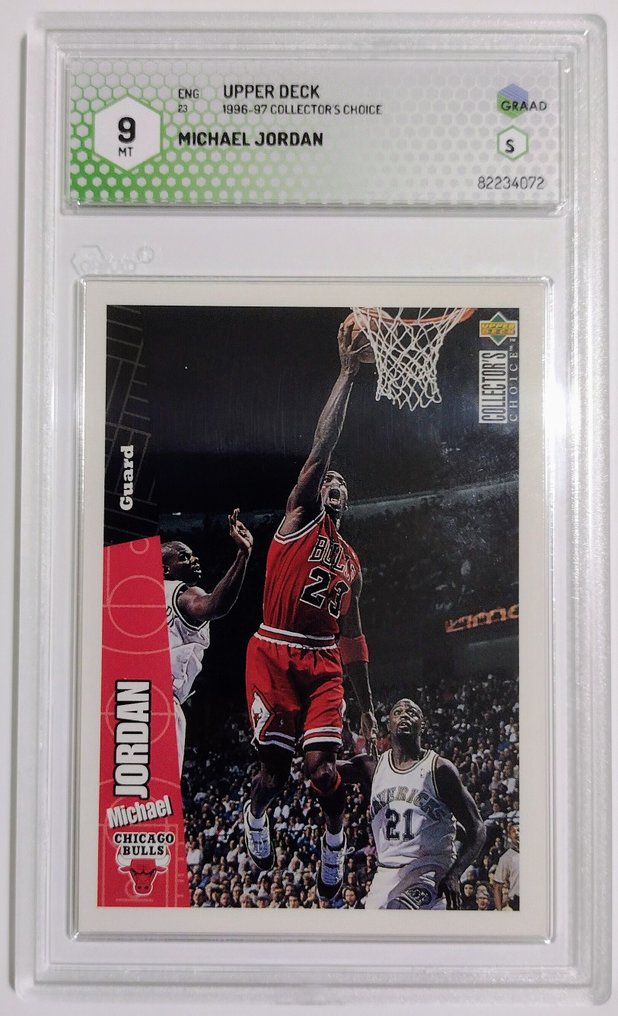 1996 Upper Deck Collector's Choice Michael Jordan #23 - Graad 9 Graded card #1.0