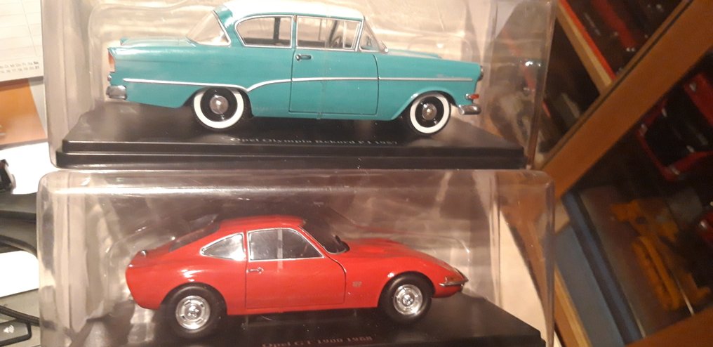 1:24 - Miniatura de carro (2) - OPEL Record P1 und OPEL GT #1.0
