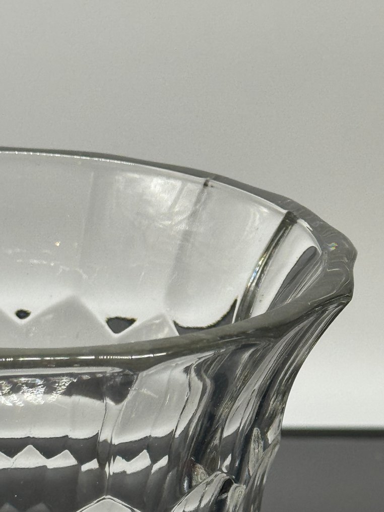 Val Saint Lambert - Charles Graffart & René Delvenne - Váza -  Lekopott díszléc  - Kristály - Vase Ecailles VSL #3.2