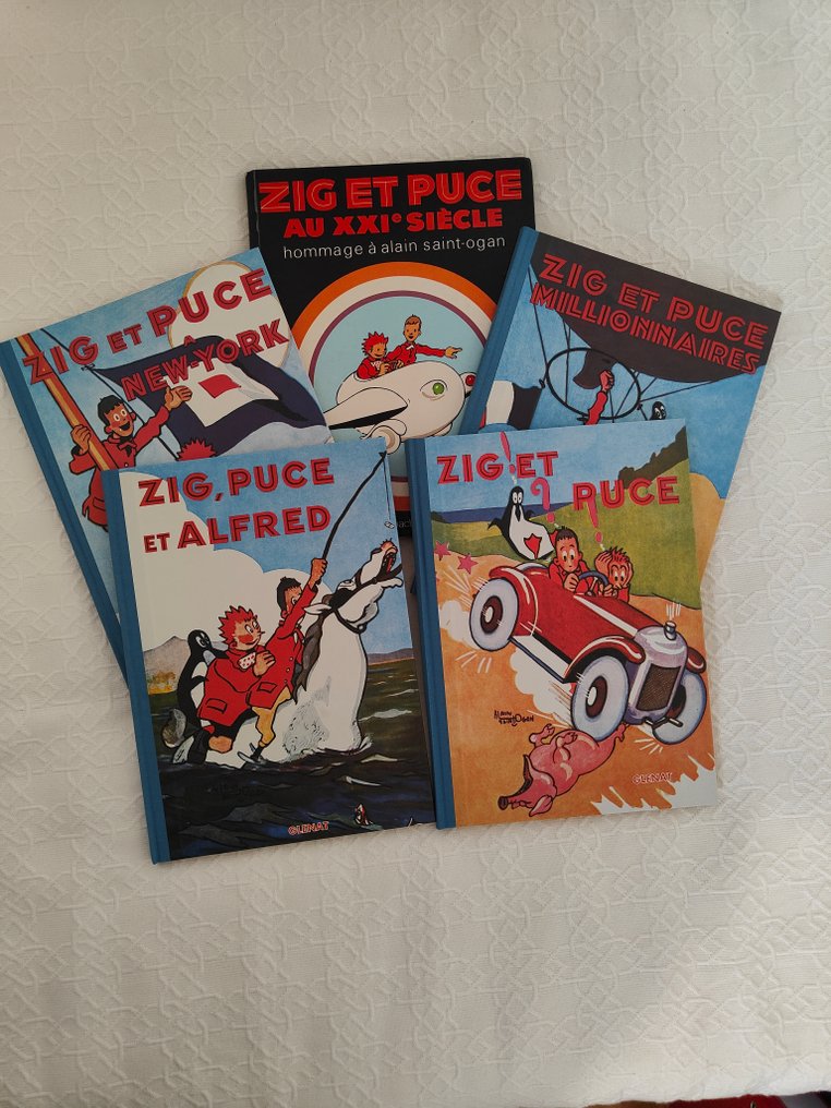 Zig et Puce - 5x C + coffret - 5 Album - Utánnyomás - 1995 #3.2