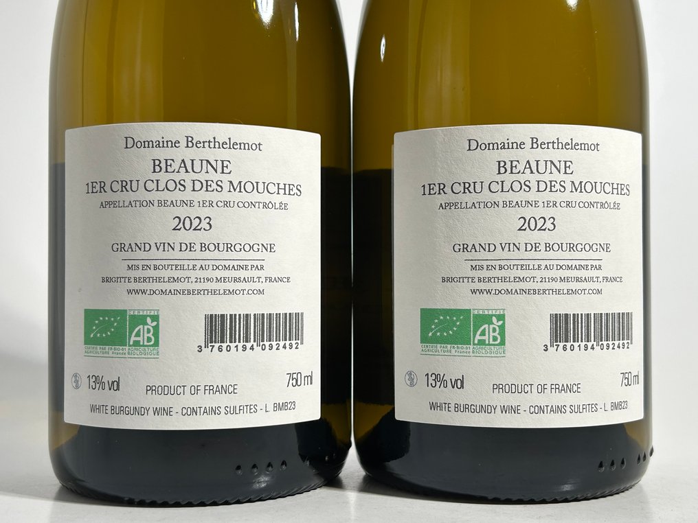 2023 Domaine Berthelemot - "Clos des Mouches" Blanc - Beaune 1er Cru - 2 Bottles (0.75L) #2.1