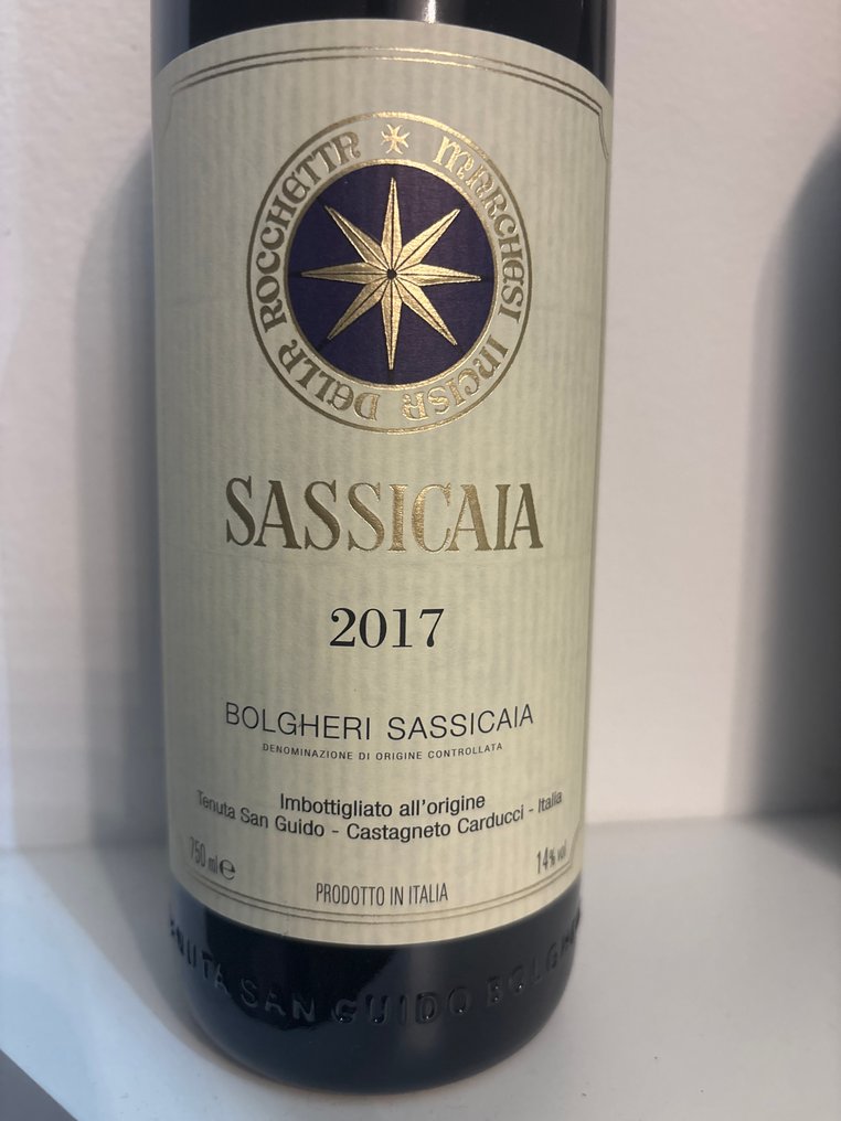 2017 Tenuta San Guido, Sassicaia - Super Tuscans - 1 Bottle (0.75L) #1.0