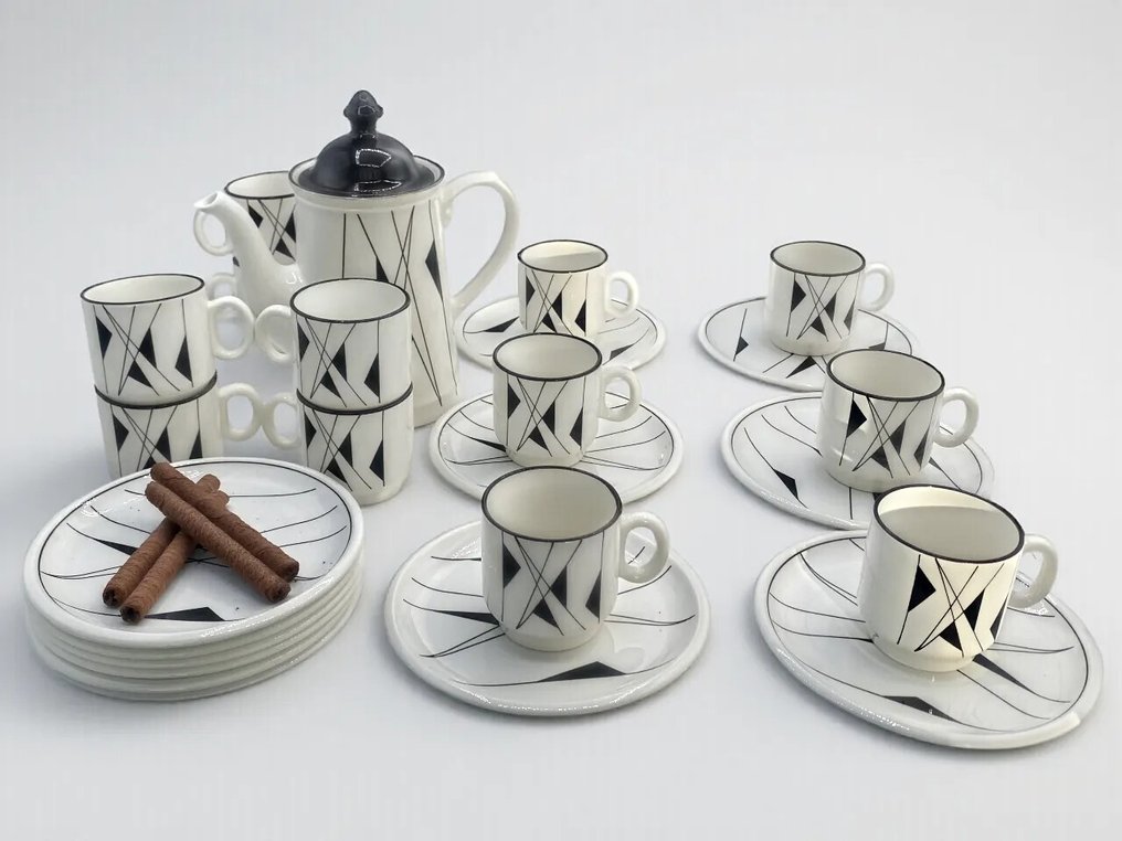 Boch - 咖啡用具 (20) - Art Deco - 瓷 - 咖啡，蛋糕，茶 #1.0