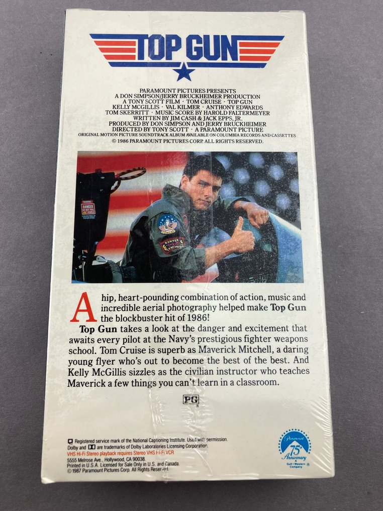 Top Gun (1986) VHS - Paramount Pictures First release - Factory sealed 家庭电影 #1.0