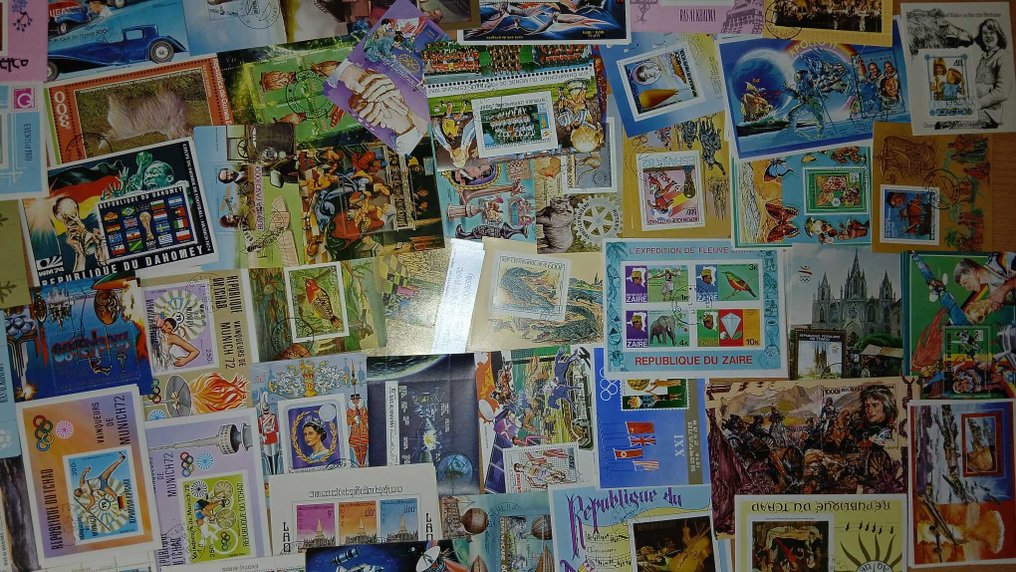 World 1960/2015 - Large lot of 595 sheets, used blocks and series – international collection. #2.1