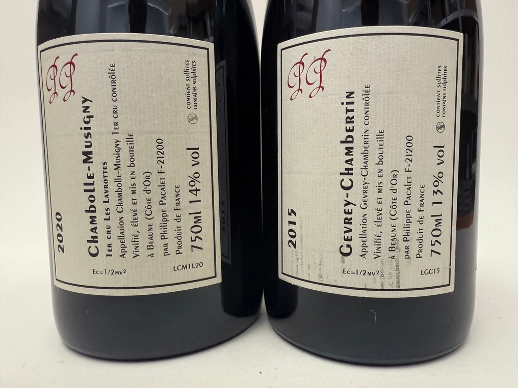 2020 Philippe Pacalet Chambolle-Musigny 1° Cru "Les Lavrottes" & 2015 Gevrey-Chambertin - 勃艮第 - 2 Bottles (0.75L) #1.0