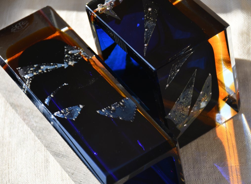 Exbor Studios - Pavel Hlava - 花瓶 (2) -  夜空 - 彩色玻璃 #2.1