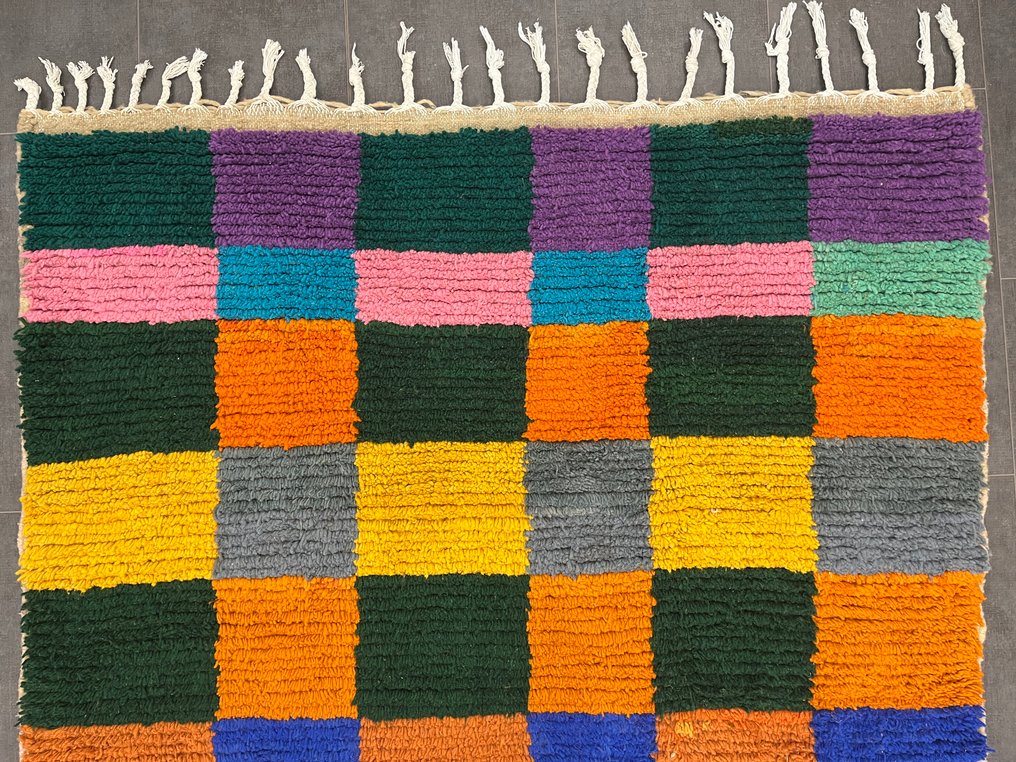 Berber, Ullteppe i marokkansk bohemsk stil. - Teppe - 245 cm - 150 cm - berbère authentique #4.3