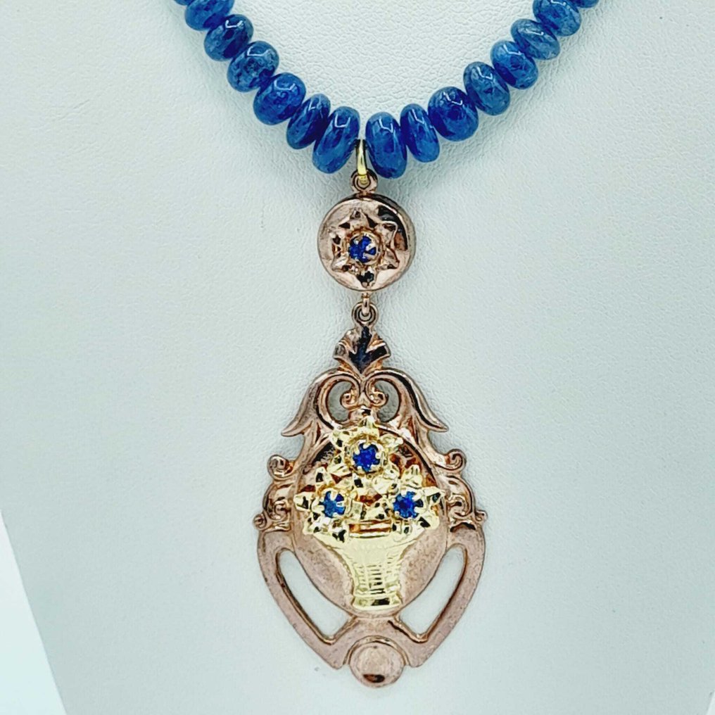 Sem preço de reserva - Colar com pingente - 18 K Ouro amarelo, Prata #3.2