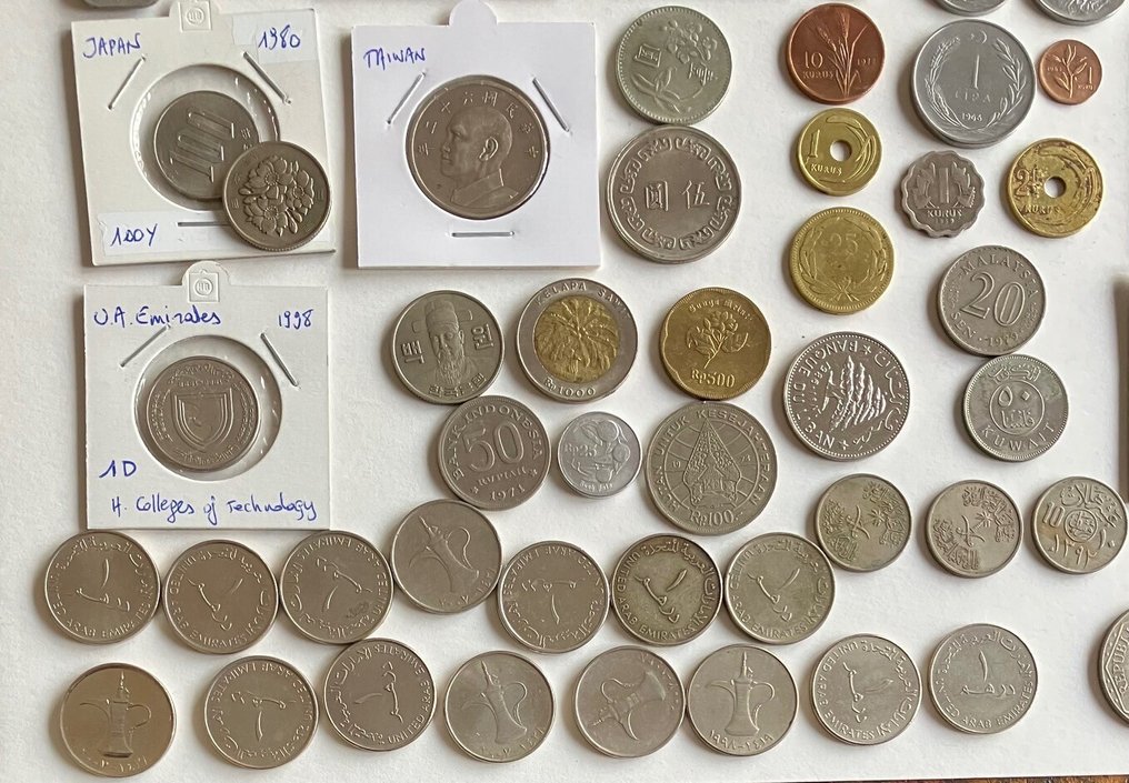 亚洲. 1835/1980, collection of Asian coins, 82 pcs (没有保留价) #3.2