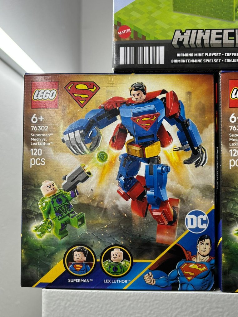 LEGO Set - DC Super Heroes, Minecraft - 76302 Superman™ Mech vs. Lex Luthor™ + Minecraft Diamond Mine Playset (Micro Collection) #1.0