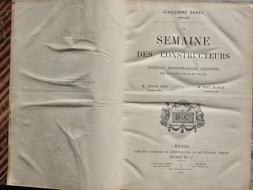 César DALY / Paul PLANAT - La Semaine des Constructeurs - 1881 #1.0