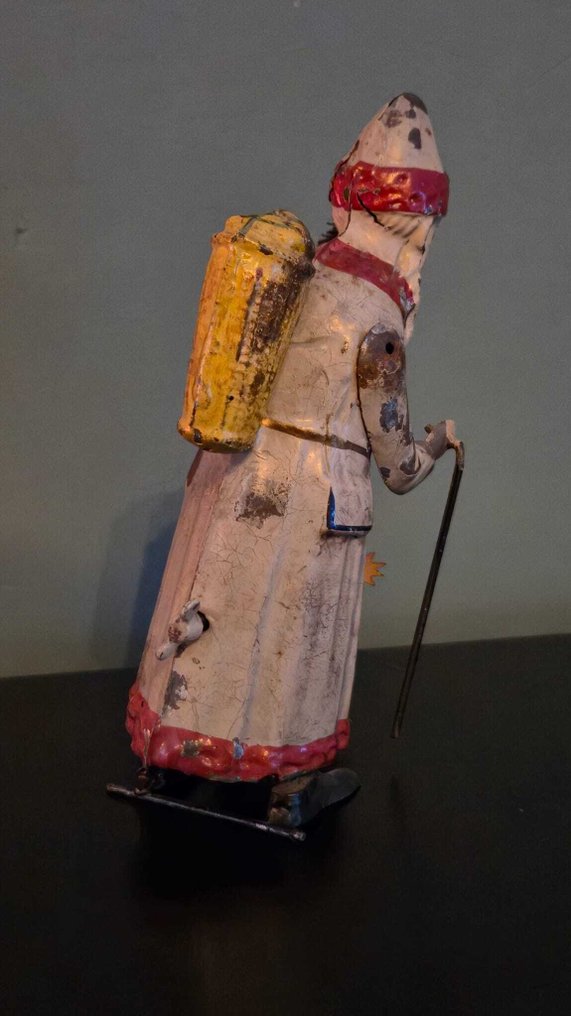 Eberl - 锡制玩具 - Extremely Rare Santa Clause With Harlequin - 1900-1910 - 德国 #2.1