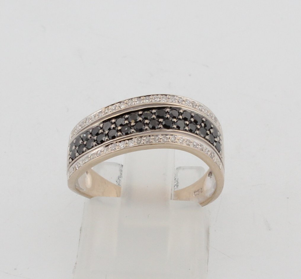 没有保留价 - 戒指 - 18K包金 白金 钻石 (天然)  - 钻石 #1.0