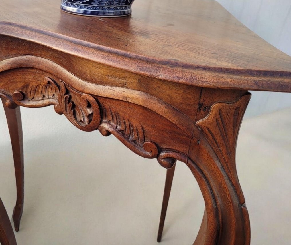 Βοηθητικό τραπεζάκι - Βικτωριανό τραπέζι - δεκαετία του 1920 - Γαλλία - τραπεζάκι καφέ - στυλ Louis XVI - καρυδιά - - Walnut #2.1