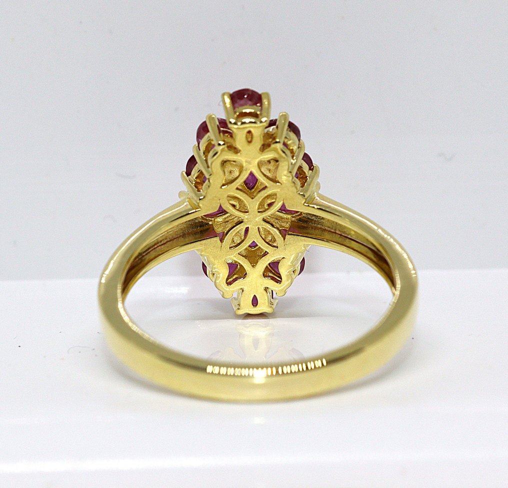 Nincs minimálár - Gyűrű Ezüst -  2.52ct. tw. Rubin - Méret: 21 mm, #4.3