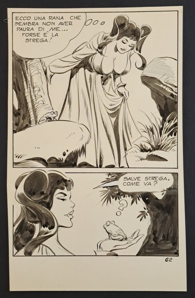 Frollo, Leone - 1 Original page - Biancaneve: La Punizione di Naga - 1973 #1.0