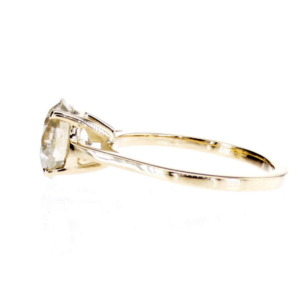 χωρίς τιμή ασφαλείας - Δαχτυλίδι αρραβώνων - 14 καράτια Κίτρινο χρυσό -  2.02ct. tw. Διαμάντι (Φυσικού χρώματος) #2.1
