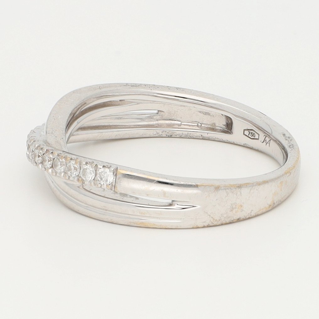 Δαχτυλίδι - 18 καράτια Λευκός χρυσός Διαμάντι (Φυσικό)  #2.1