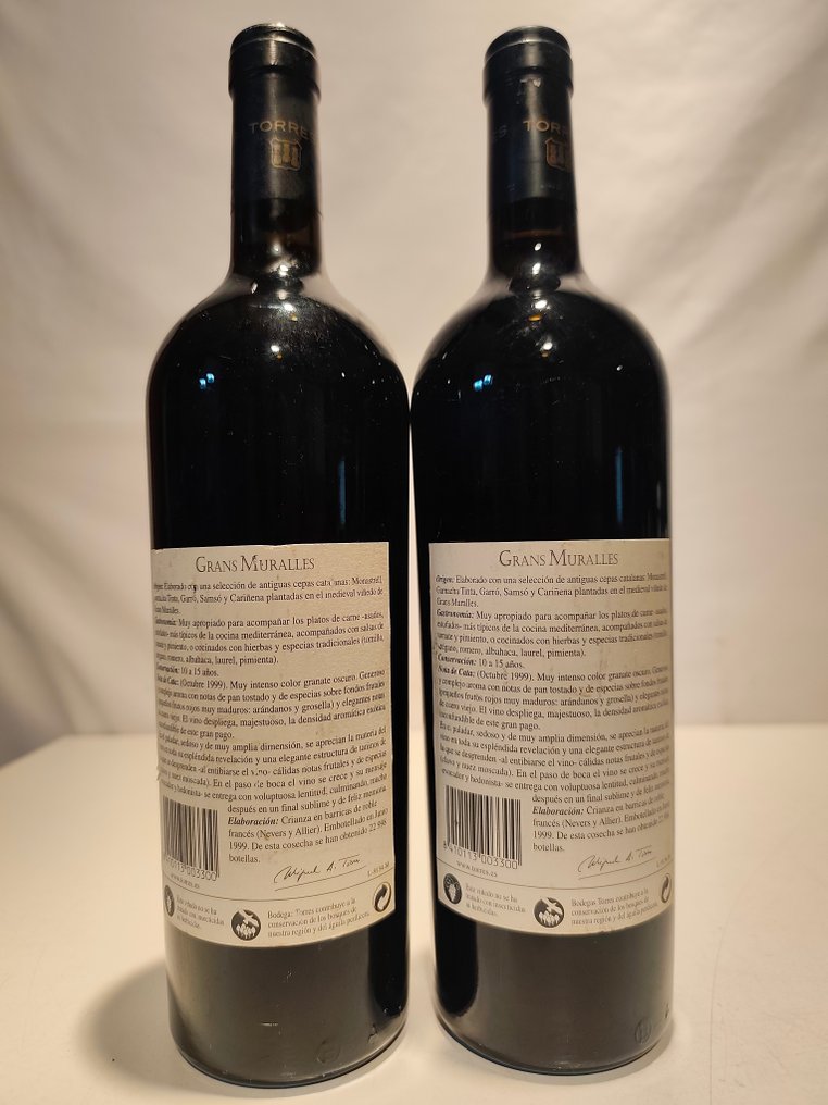 1997 Torres, Grans Muralles - Conca de Barbera - 2 Bottiglie (0,75 L) #1.0