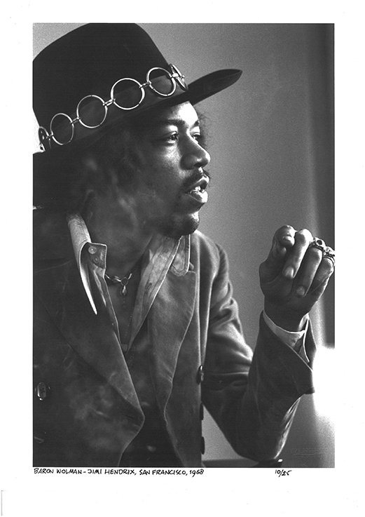 Baron Wolman (1937-2020) - Jimi Hendrix, San Francisco, 1968 #3.2