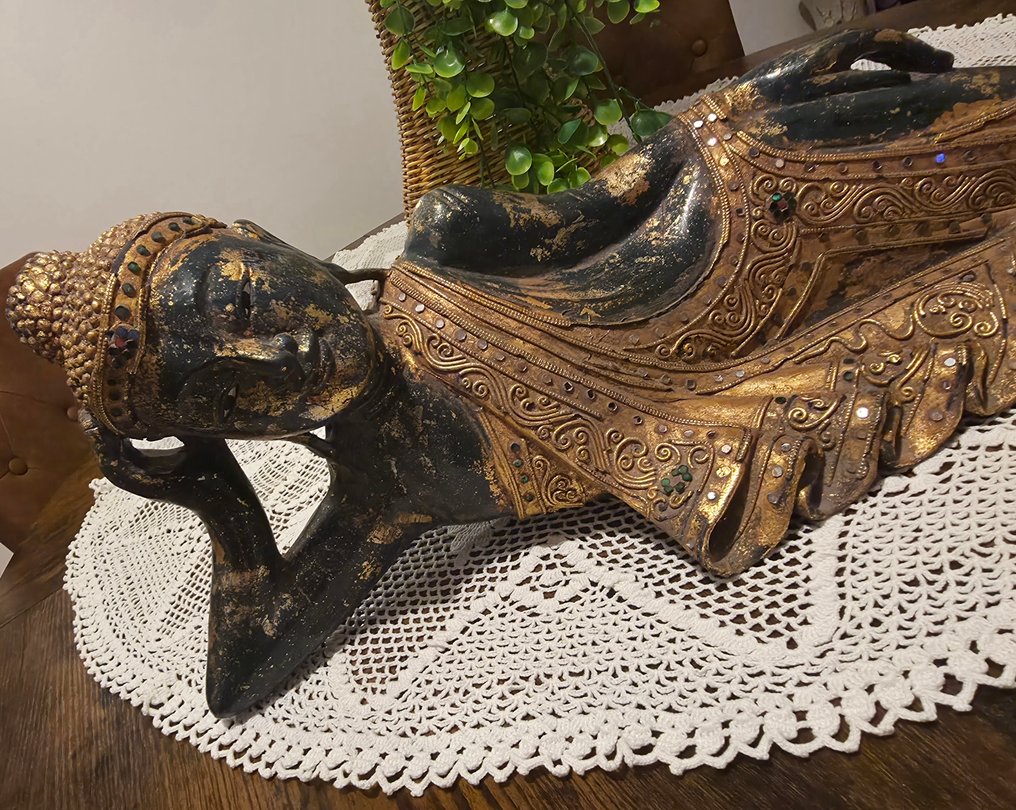 Sculpture 66 cm bouddha couché - Γλυπτό - Ταϊλάνδη  (χωρίς τιμή ασφαλείας) #4.3