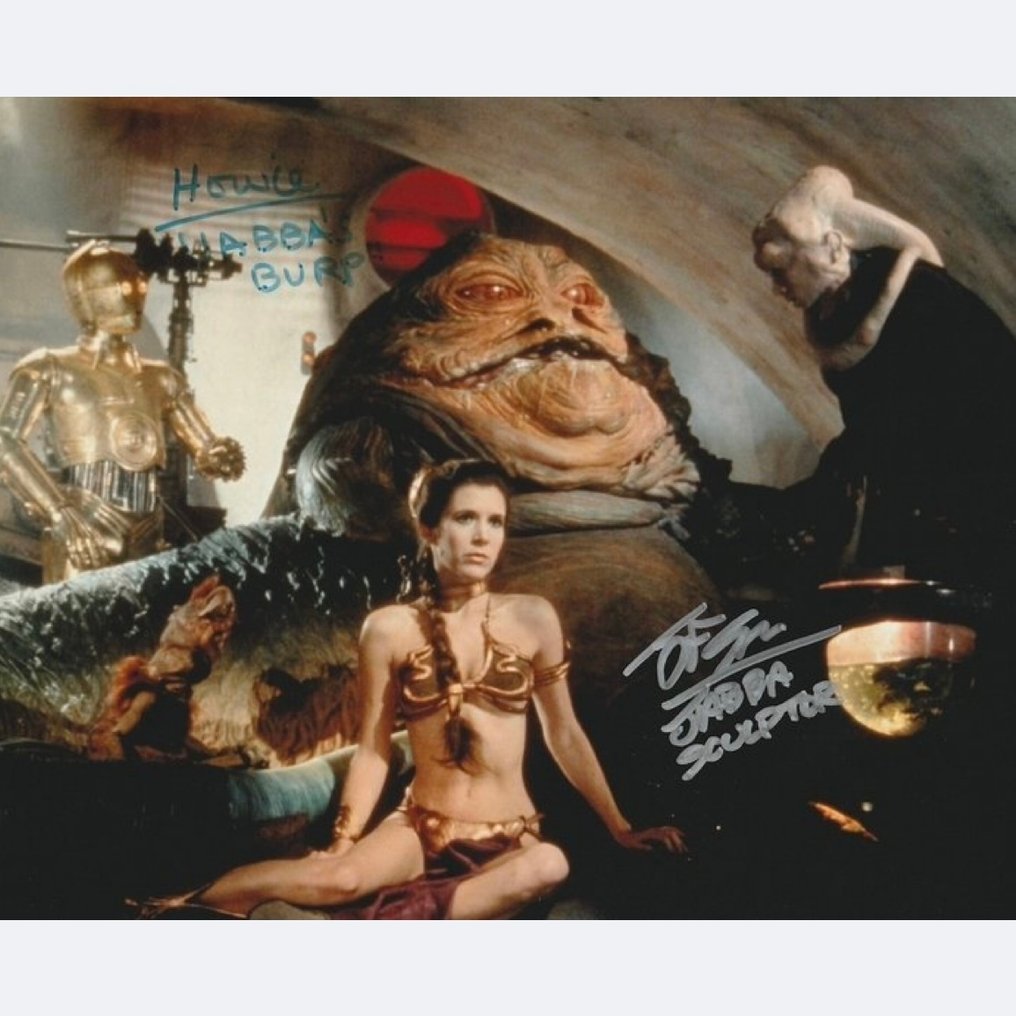 Star Wars Episode VI: Return of the Jedi - Jabba the Hutt - Signed by John Coppinger and Howie Hammermann #1.0