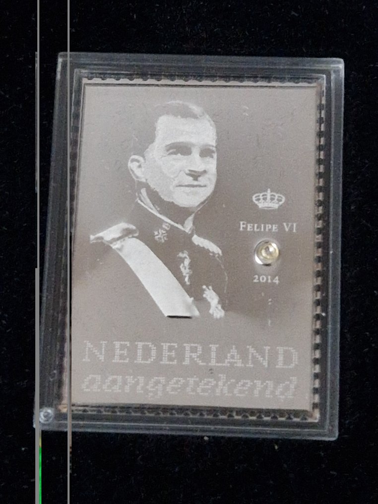 Paesi Bassi 2019 - 4x francobolli d'argento per i mondiali con un piccolo diamante #2.1