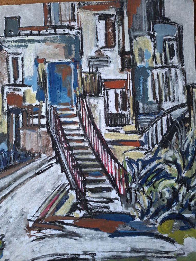 Jelle Hoogstra (1924-2003) - De buitentrap (XL) #1.0